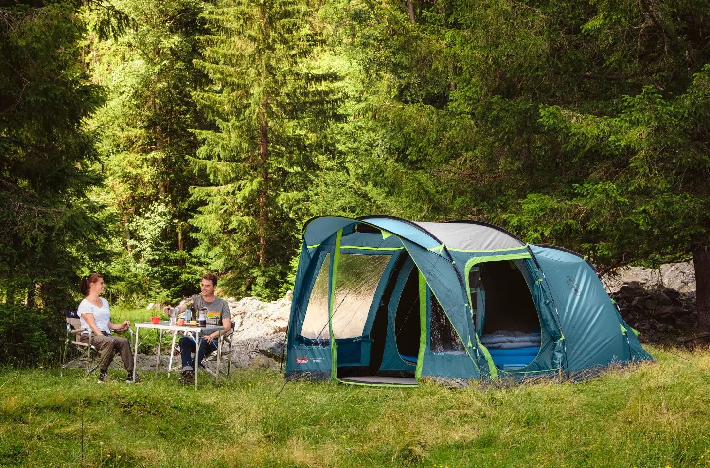 Палатка Coleman Pines 4 (Blue/Green) - 3