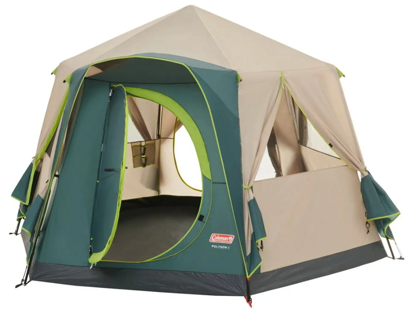 Палатка Coleman Polygon 6 (Beige/Green) - 4