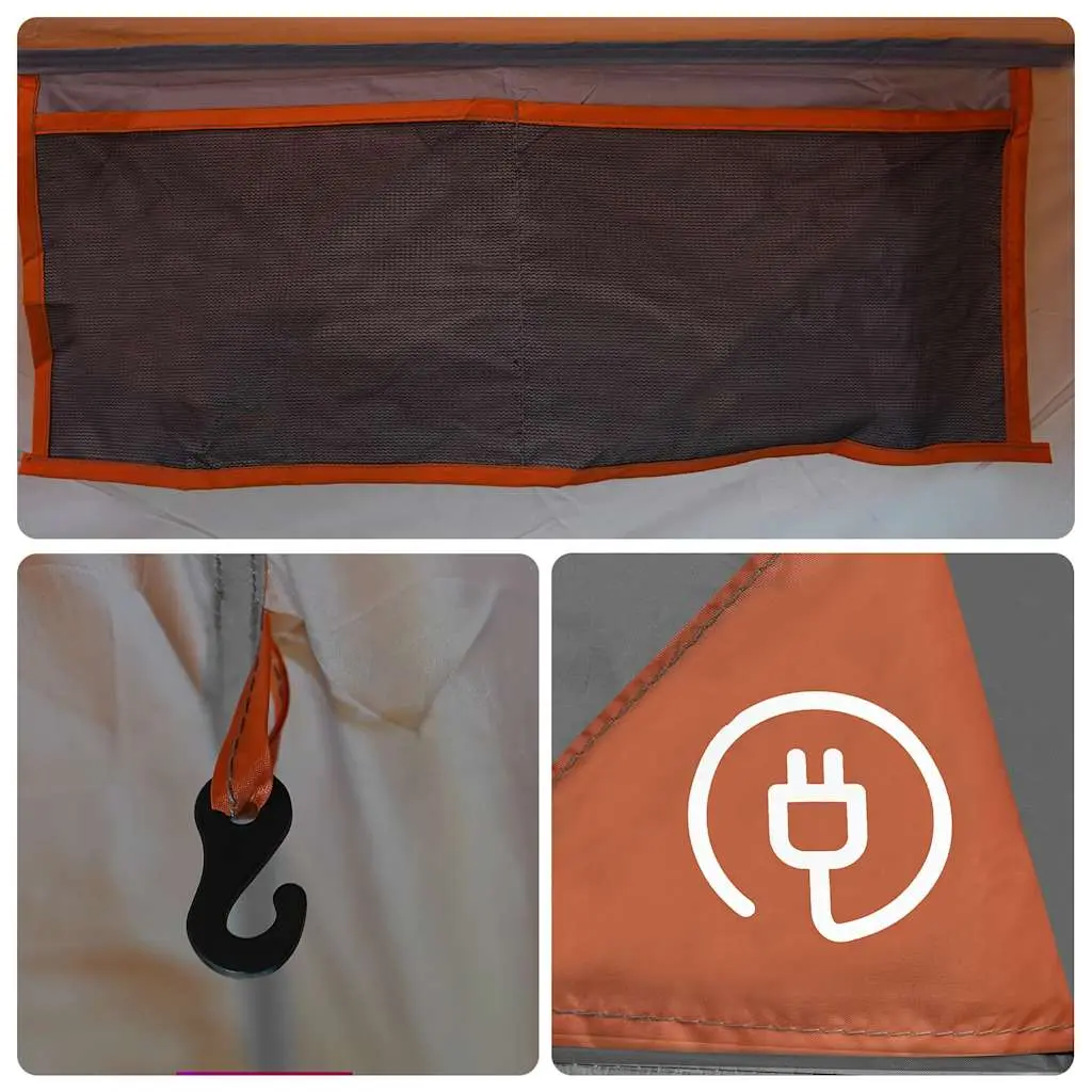 Палатка VidaXL 4009541 (Grey/Orange)