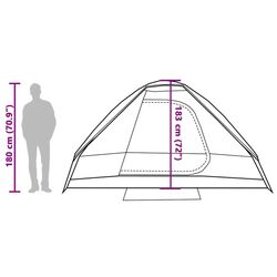Cort VidaXL 94783 (Grey/Orange) Thumb