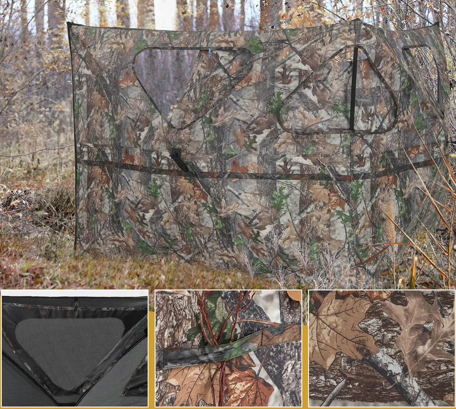 Cort de vânătoare Costway NP11242 (Camouflage) - 4