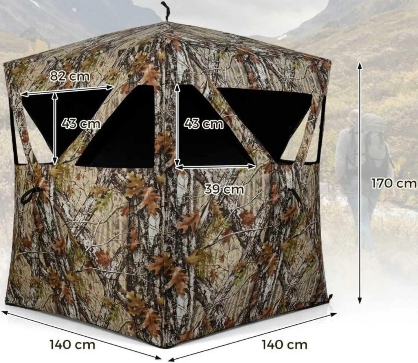 Cort de vânătoare Costway NP12718 (Camouflage) - 2