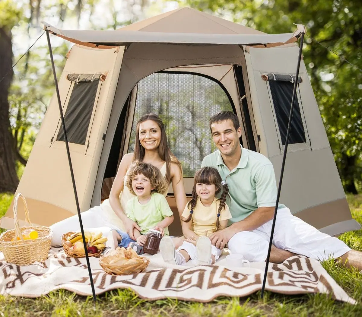 Палатка Costway NP11367 (Beige) - 3