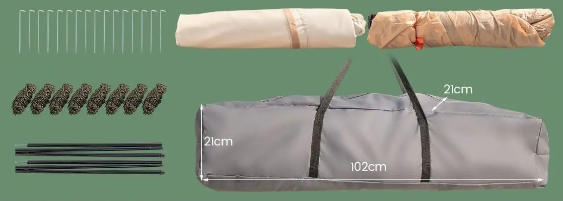 Палатка Costway NP11367 (Beige) - 5