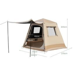 Палатка Costway NP11367 (Beige) Thumb