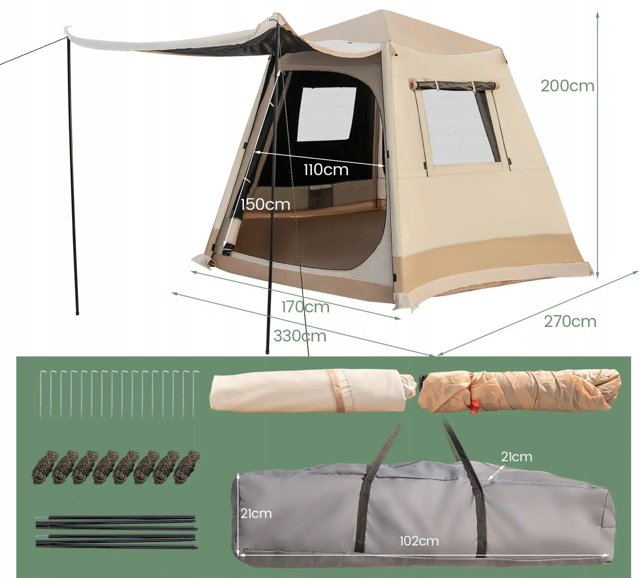Cort Costway NP12475 (Beige) - 3