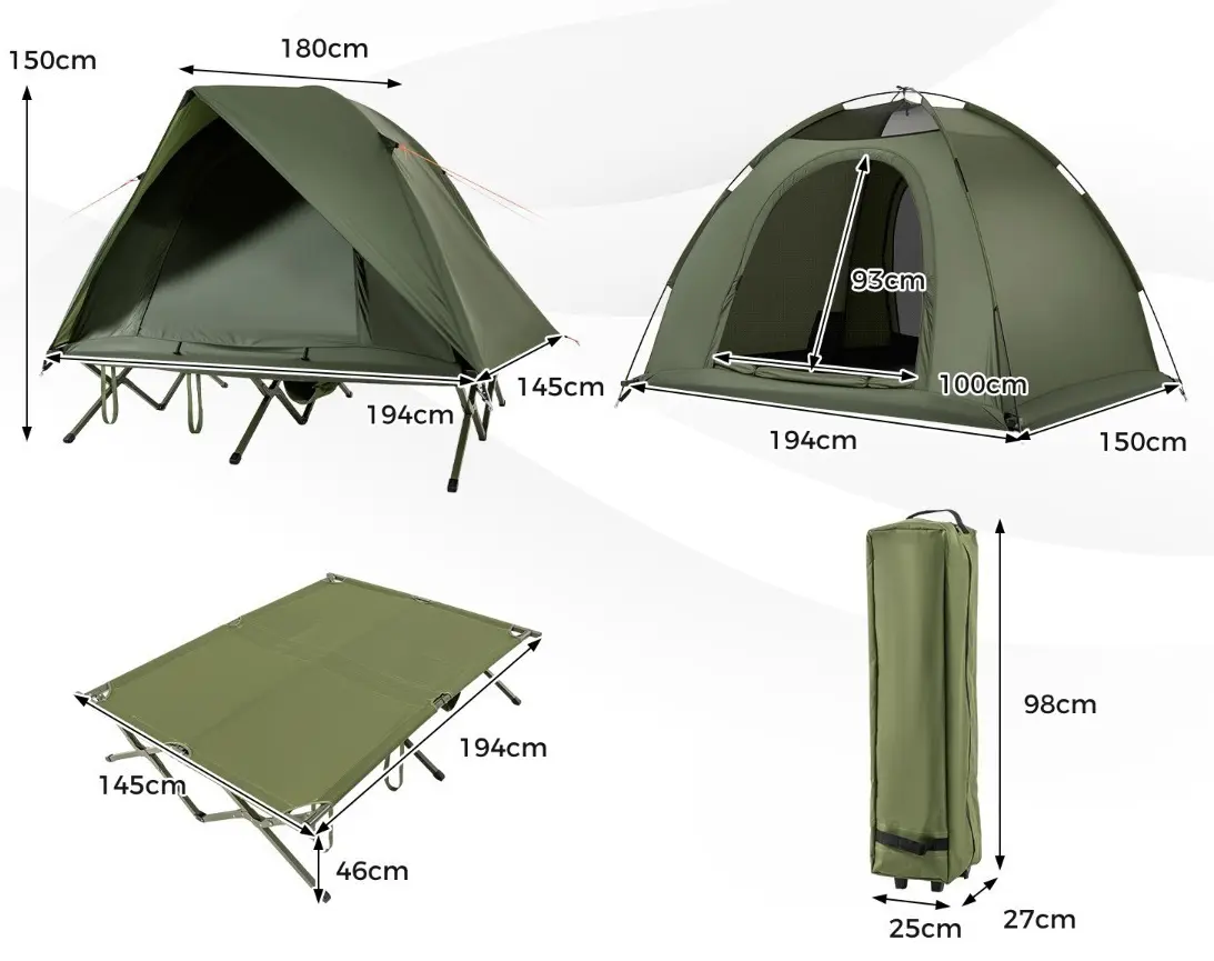 Палатка Costway NP12573GN (Green) - 2