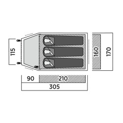 Cort Easy Camp Setesdal 3 120477 (Green) Thumb