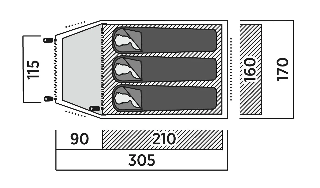 Cort Easy Camp Setesdal 3 120477 (Green)