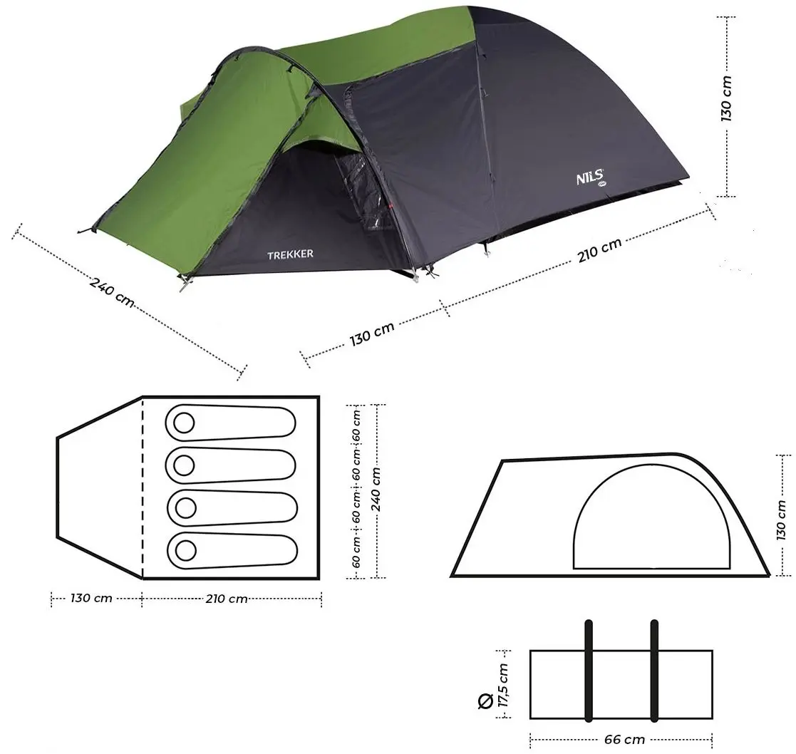 Cort Nils Camp NC6012 (Black/Green)