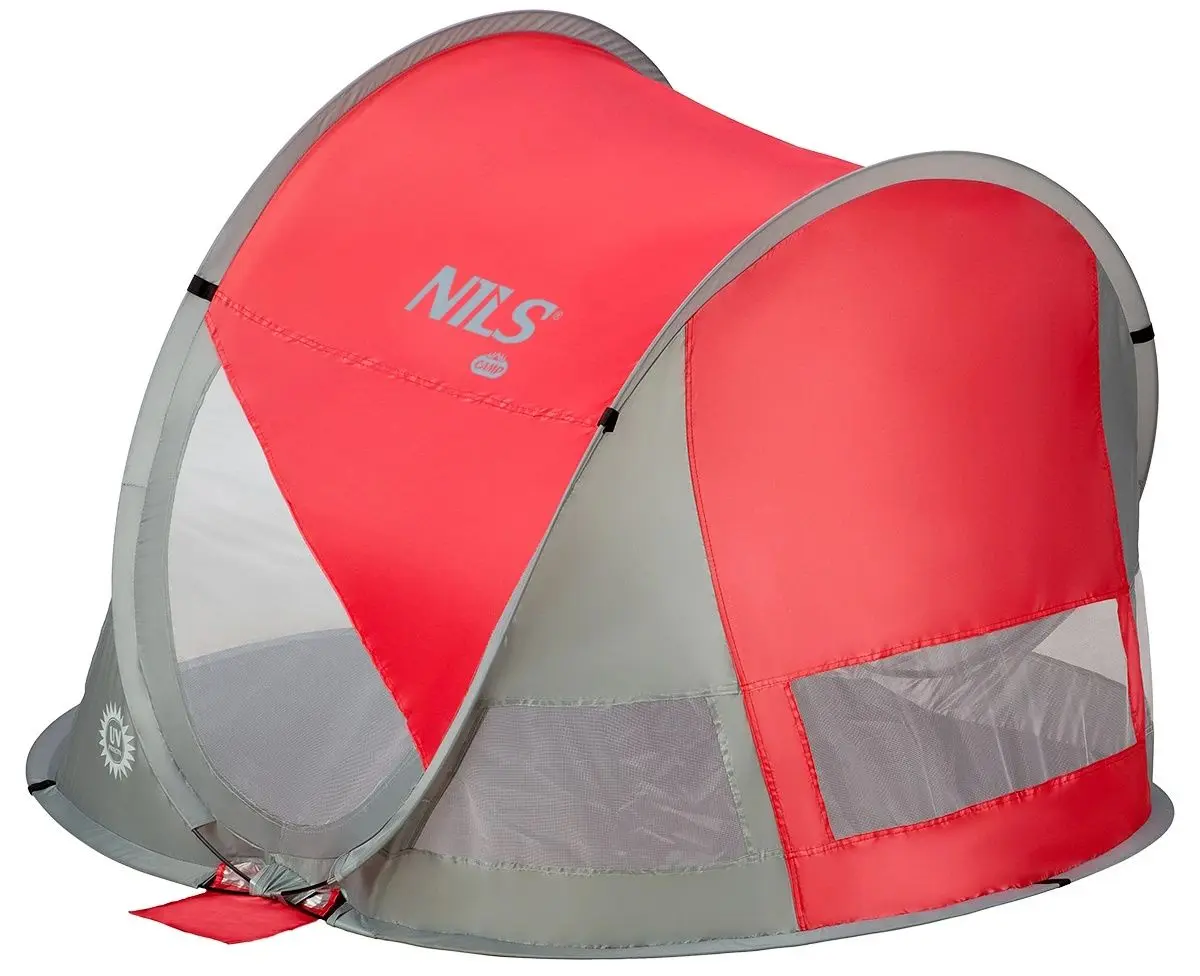 Палатка Nils Camp Pop Up NC3142 (Red/Grey)