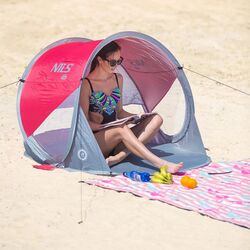 Палатка Nils Camp Pop Up NC3142 (Red/Grey) Thumb