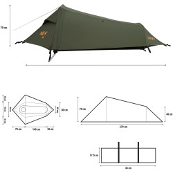 Палатка Nils Camp Skyair 1 NC2501 (Green) Thumb