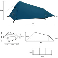 Cort Nils Camp Skyair 2 NC2502 (Blue) Thumb