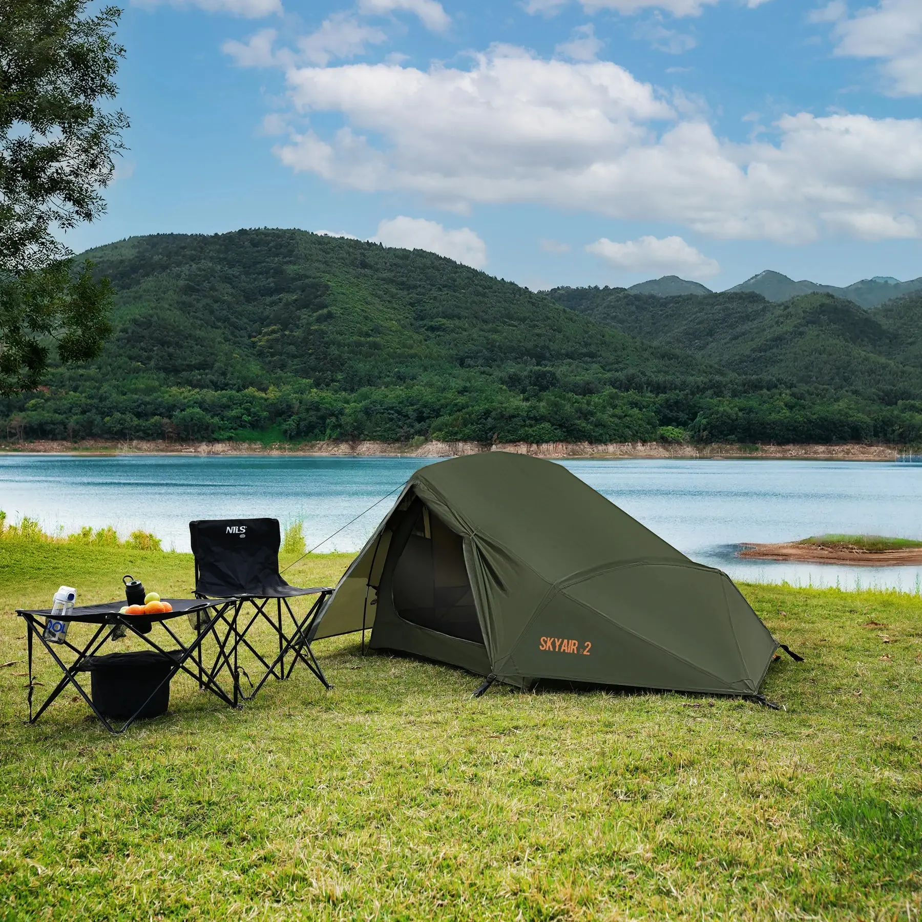 Палатка Nils Camp Skyair 2 NC2502 (Green) - 8