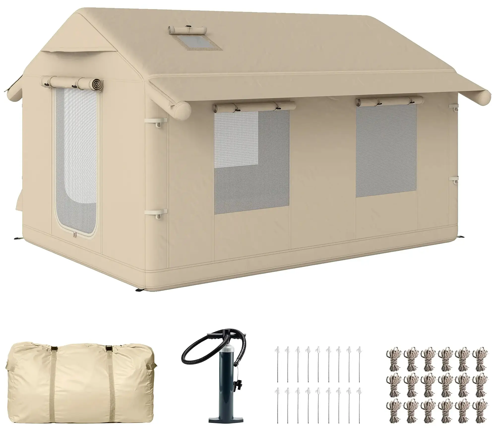 Надувная палатка для глэмпинга Outsunny A20-581V00KK (Khaki) - 2