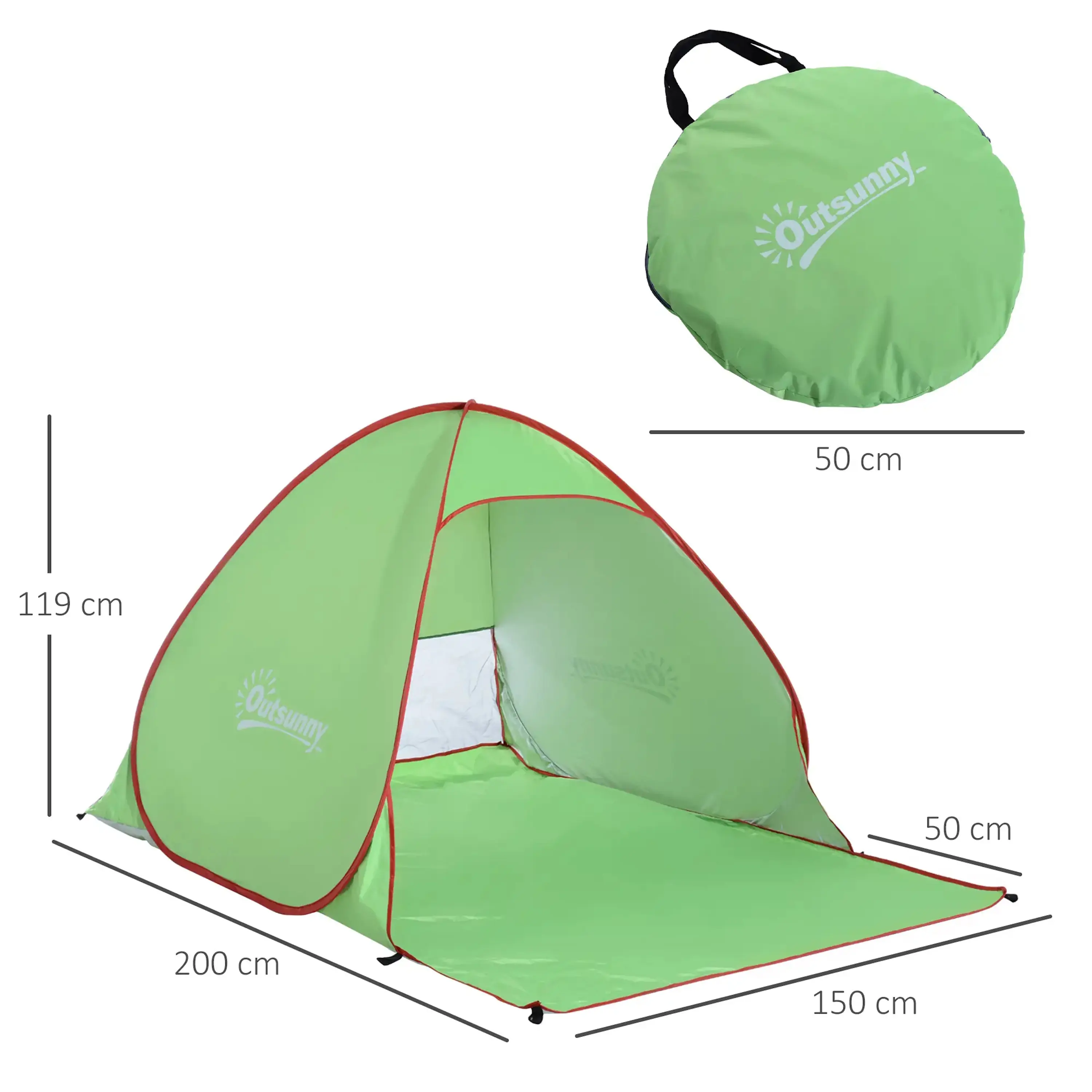 Палатка Outsunny A20-036GN (Green) - 6