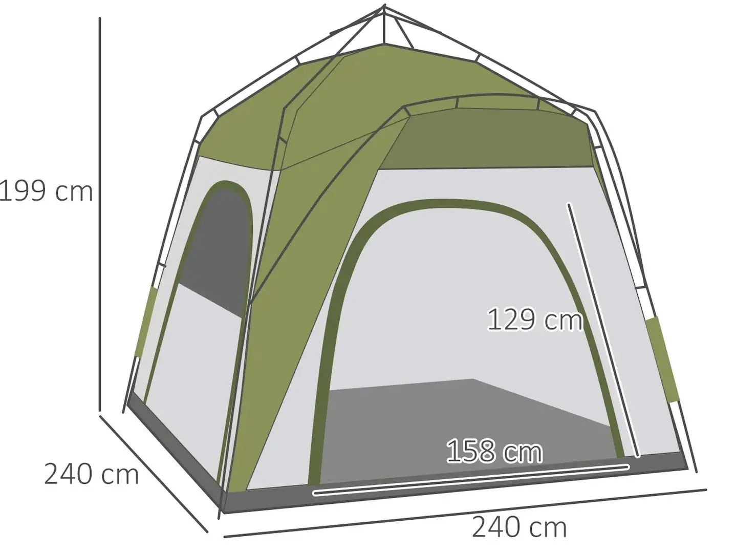 Cort Outsunny A20-054GN (Green/Grey)