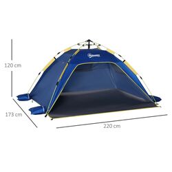 Палатка Outsunny A20-166 (Dark Blue/Yellow) Thumb