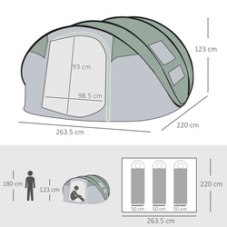 Палатка Outsunny A20-169 (Dark Green/Grey) Thumb