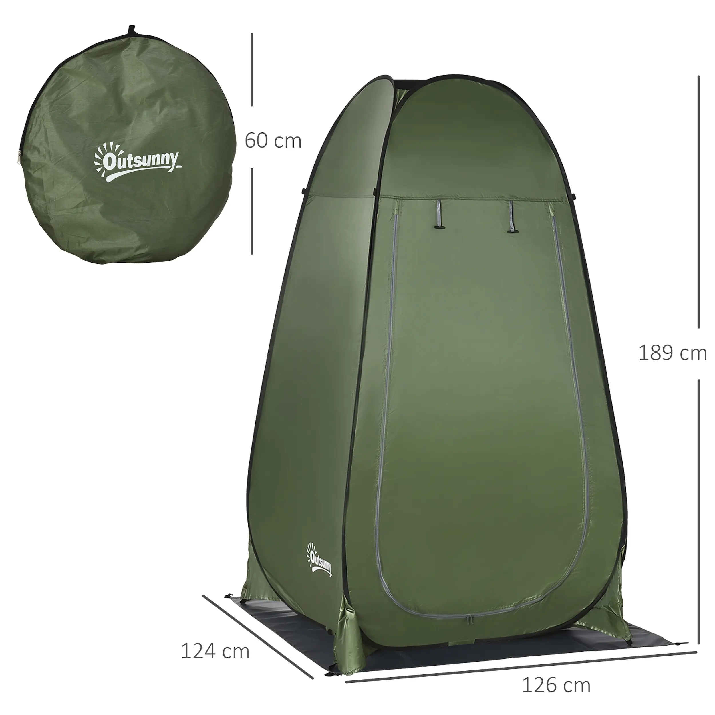Палатка Outsunny A20-258DG (Dark Green) - 5