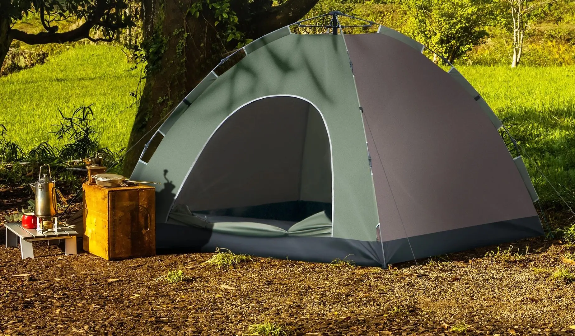 Палатка Outsunny A20-264V01MX (Brown/Green)