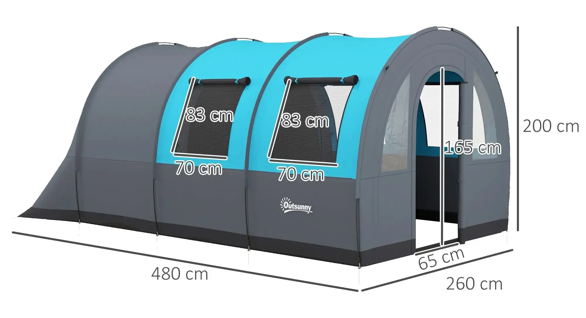 Cort Outsunny A20-373V00GY (Grey/Blue) - 6