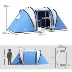 Палатка Outsunny A20-387V00BU (Blue/Grey) Thumb
