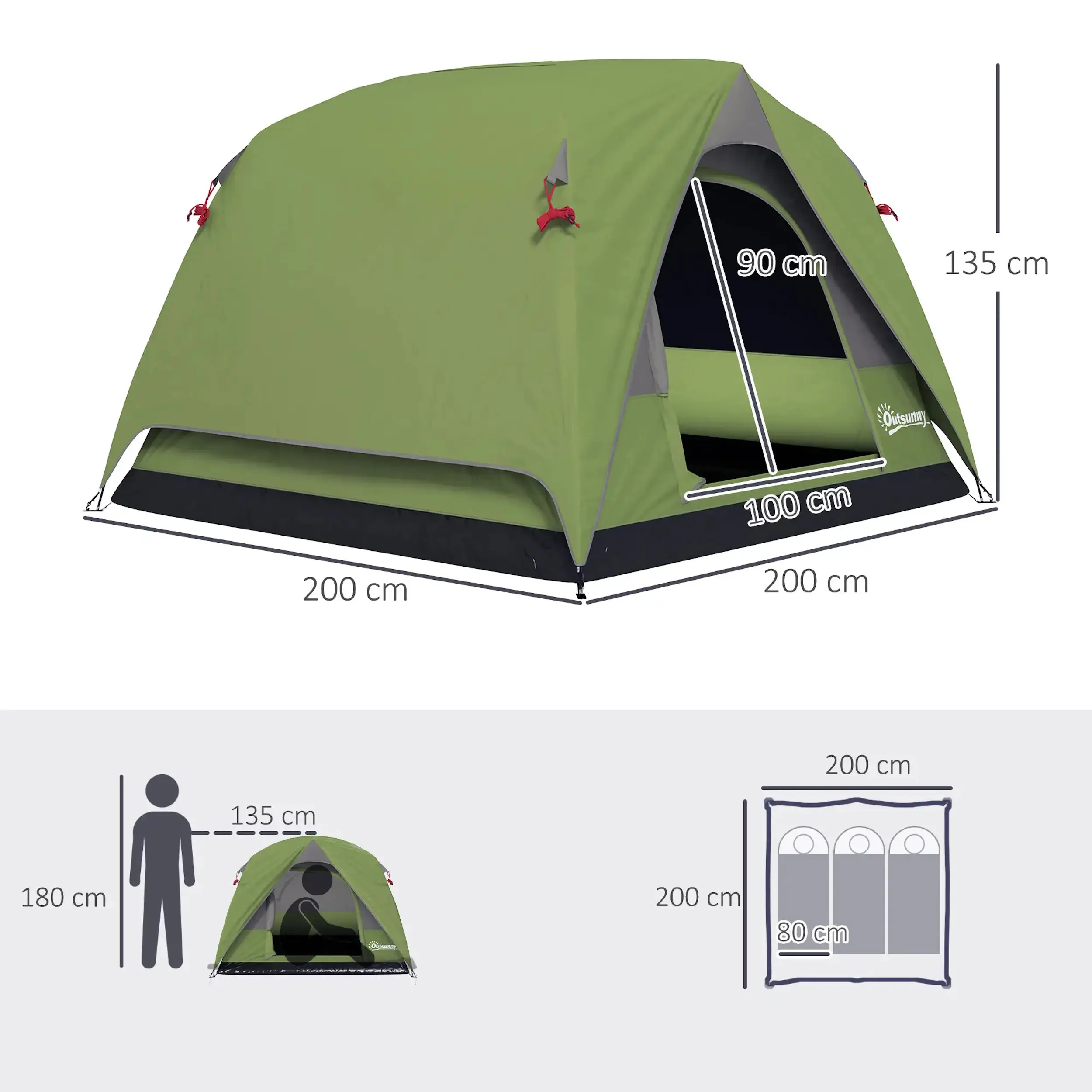 Cort Outsunny A20-486V00GN (Green) - 5