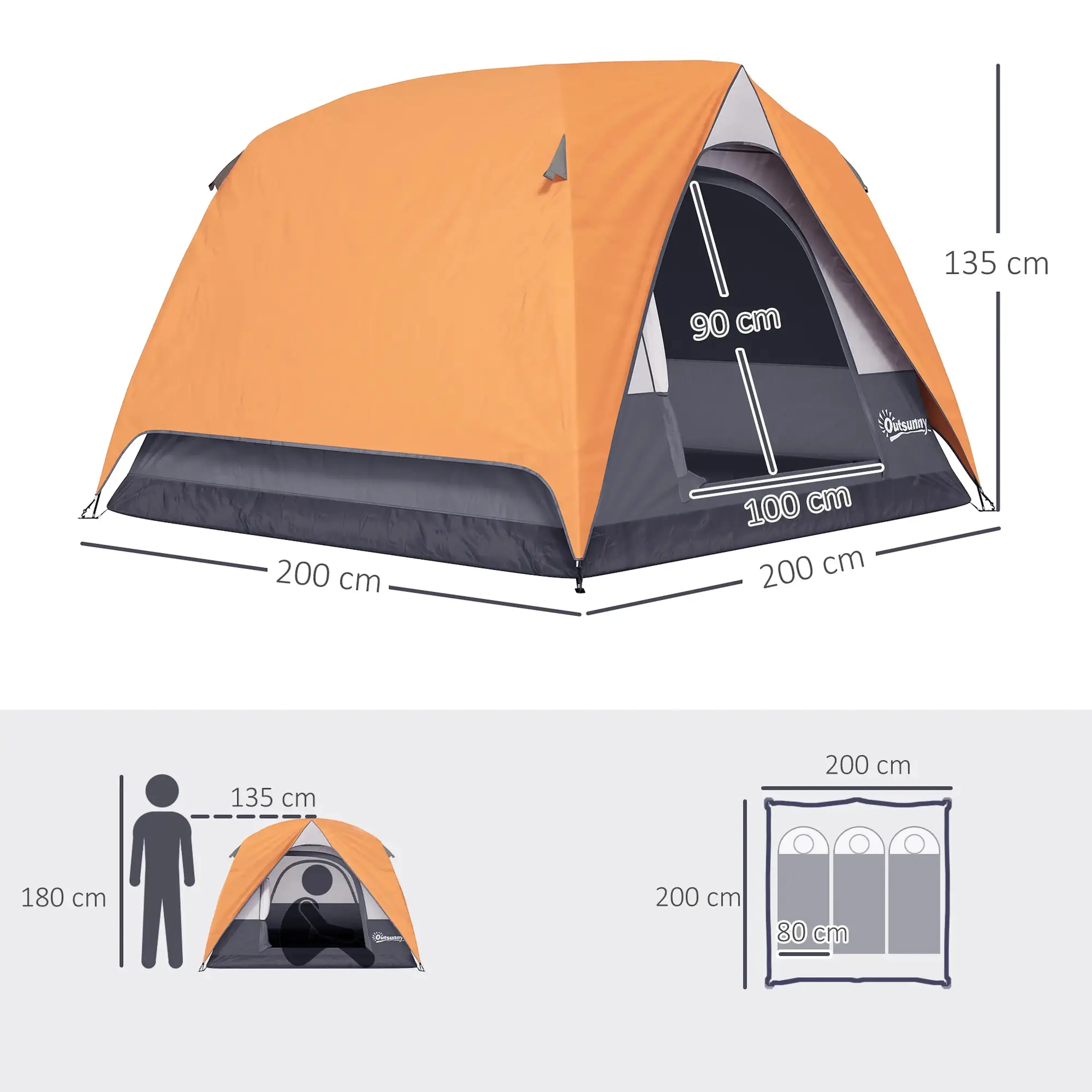 Cort Outsunny A20-486V00OG (Orange/Grey) - 5