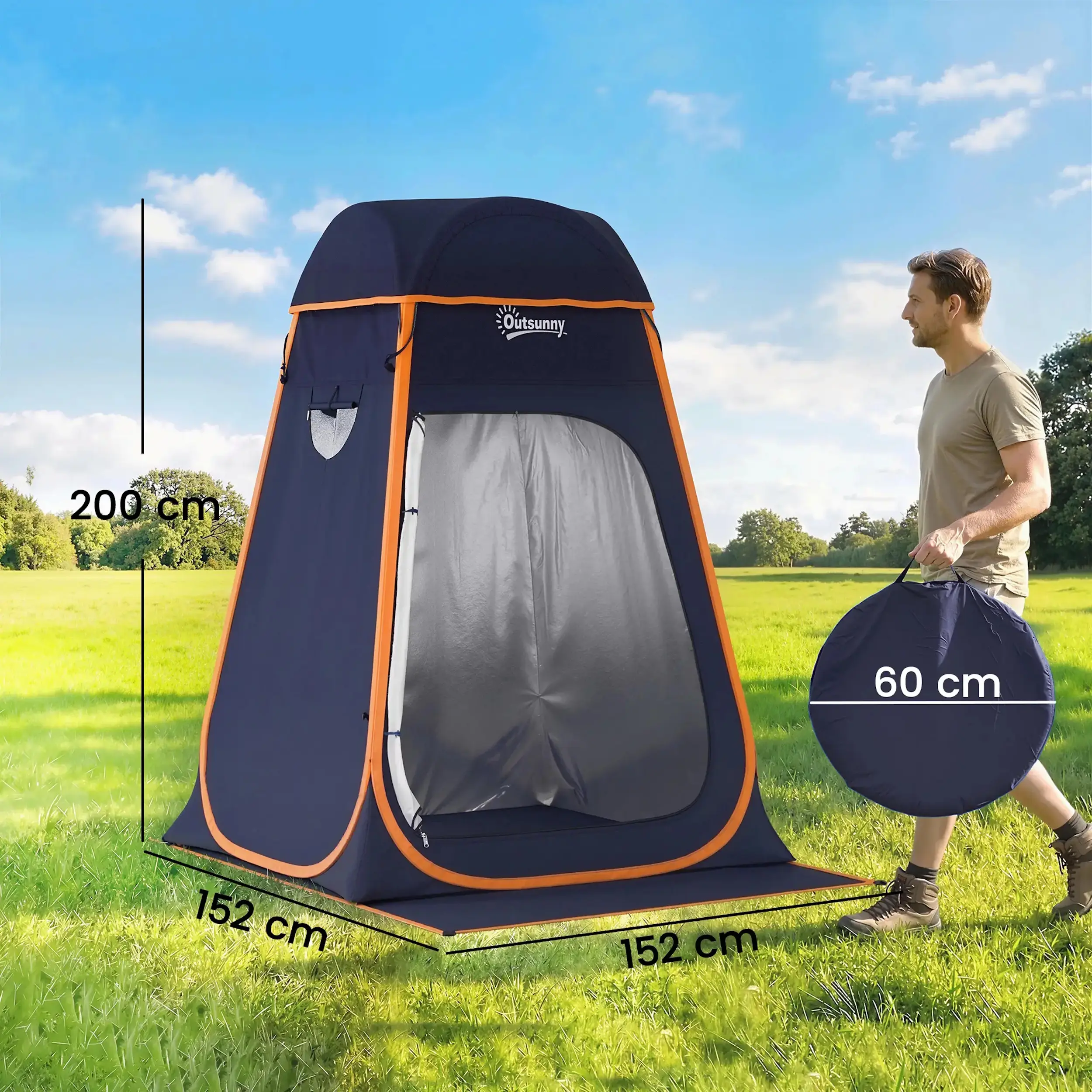 Cort Outsunny A20-566V00DB (Dark Blue/Orange) - 4
