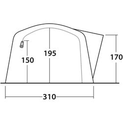 Палатка Outwell Rosedale 5PA (Green) Thumb