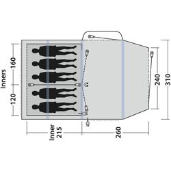 Палатка Outwell Rosedale 5PA (Green) Thumb