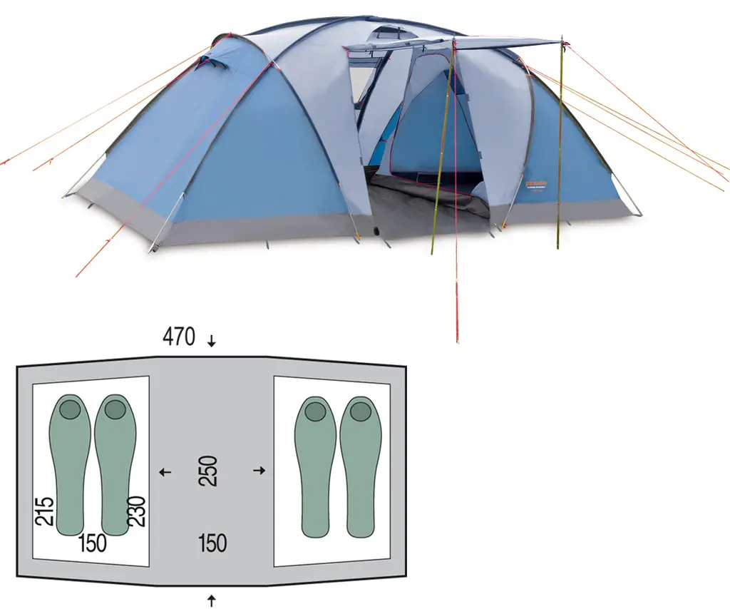 Cort Pinguin Base Camp (Blue)
