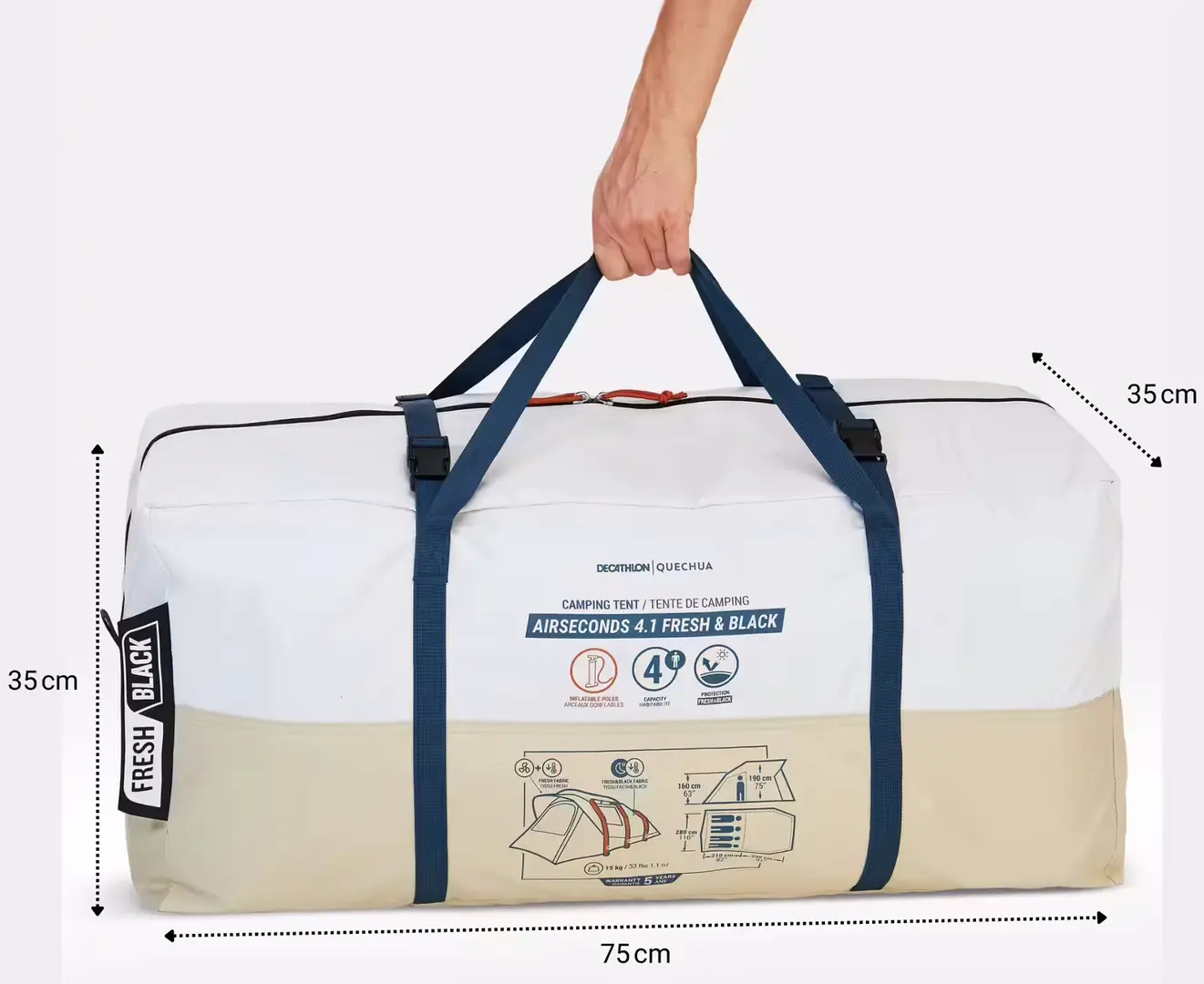 Cort Quechua Air Seconds 4.1 Fresh&Black (Beige/White) - 9