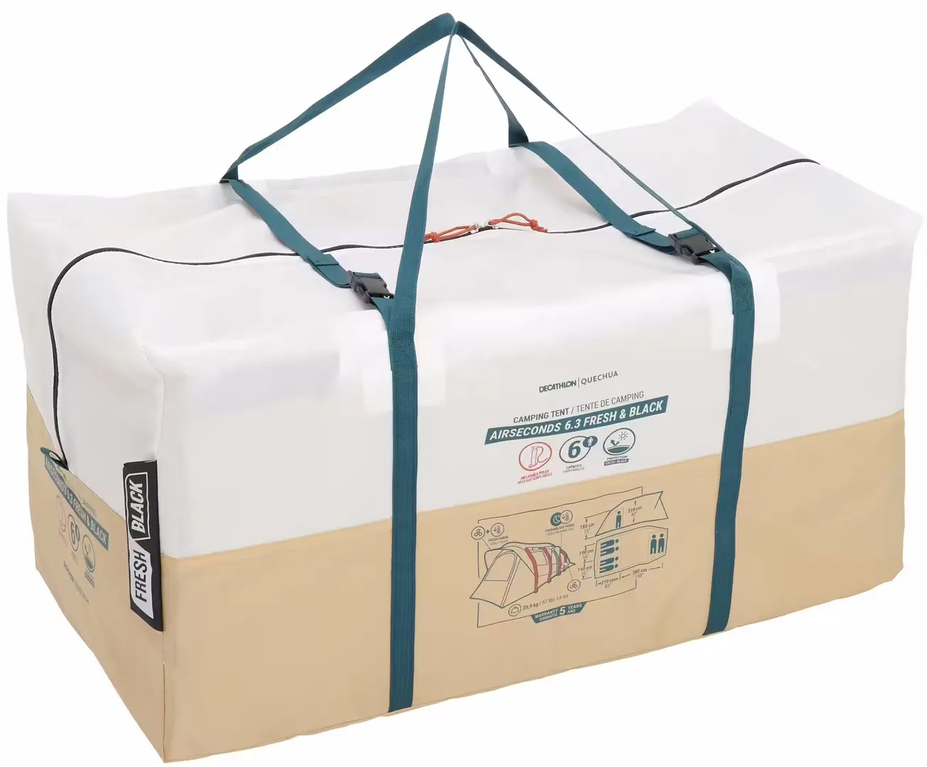 Cort Quechua Air Seconds 6.3 Fresh&Black (Beige/White) - 7