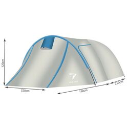 Палатка Trizand 12572 (Grey/Blue) Thumb