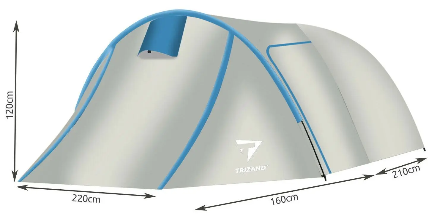 Палатка Trizand 12572 (Grey/Blue) - 8