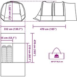 Cort auto VidaXL 4009510 (Blue) Thumb
