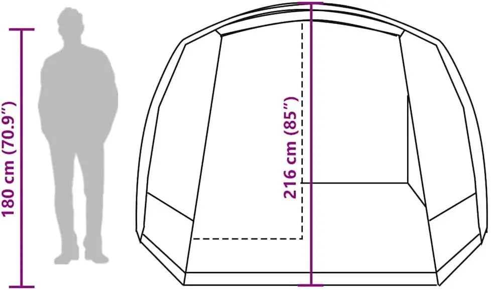 Cort auto VidaXL 4009510 (Blue)