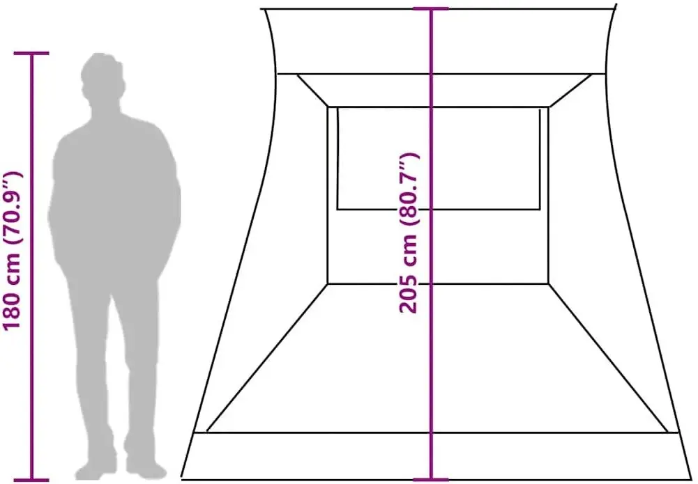 Автомобильная палатка VidaXL 4009532 (Green Camouflage)