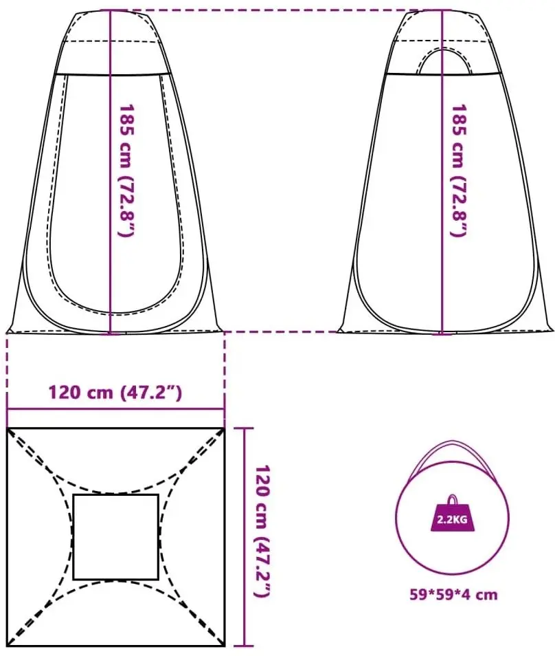 Cort VidaXL 4004136 (Grey/Orange)