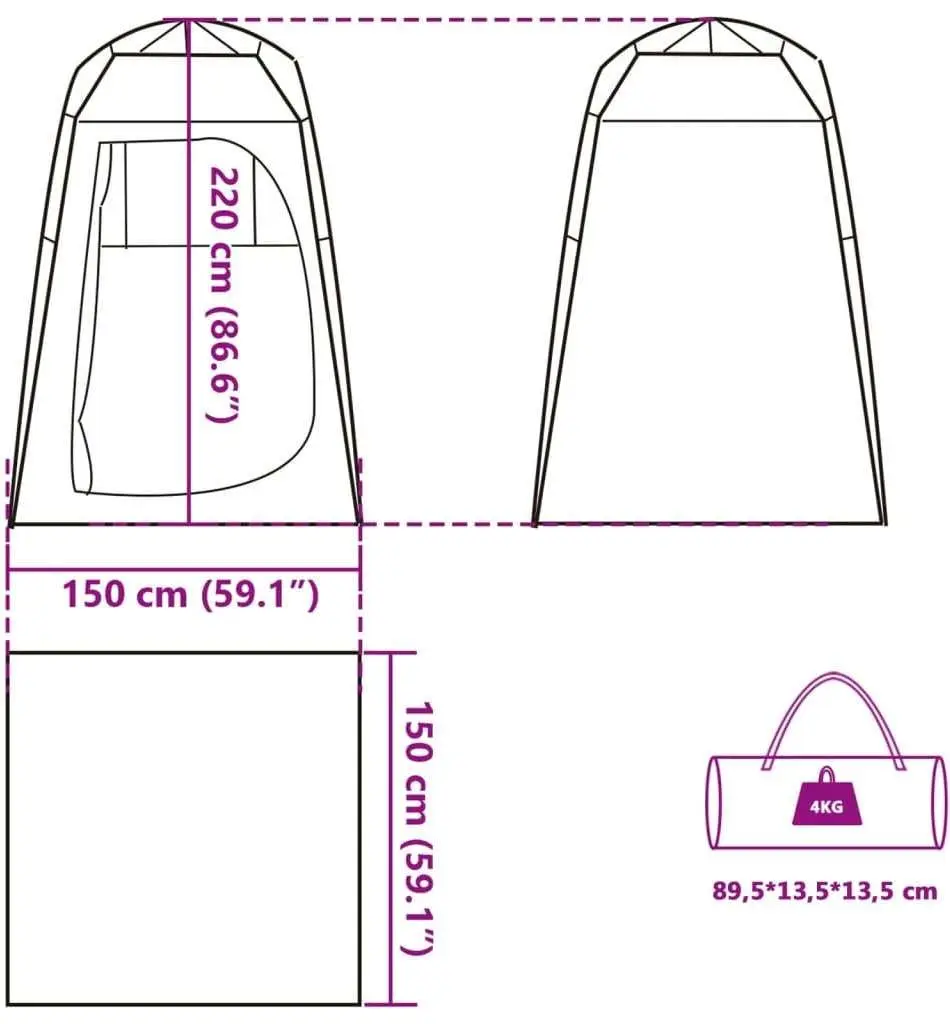 Палатка VidaXL 4004142 (Grey)