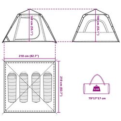 Cort VidaXL 4004144 (Blue) Thumb