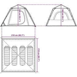 Cort VidaXL 4004145 (Grey/Orange) Thumb