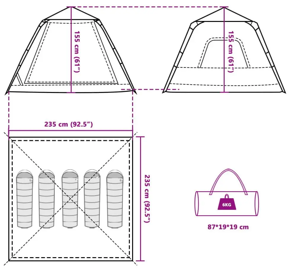 Cort VidaXL 4004147 (Blue)