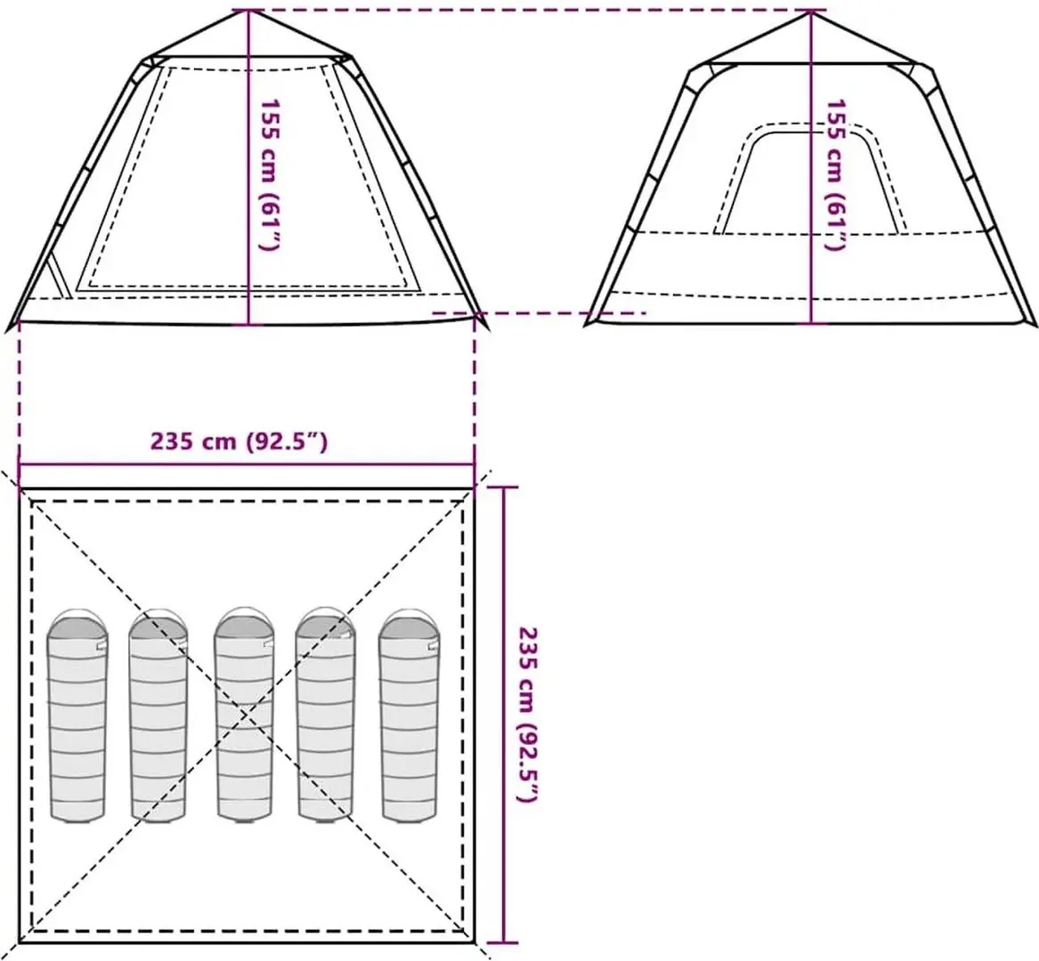 Cort VidaXL 4004148 (Grey/Orange)