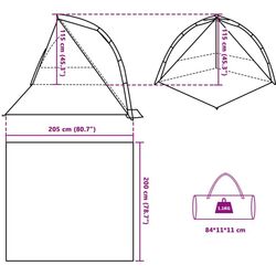 Cort VidaXL 4004154 (Grey) Thumb