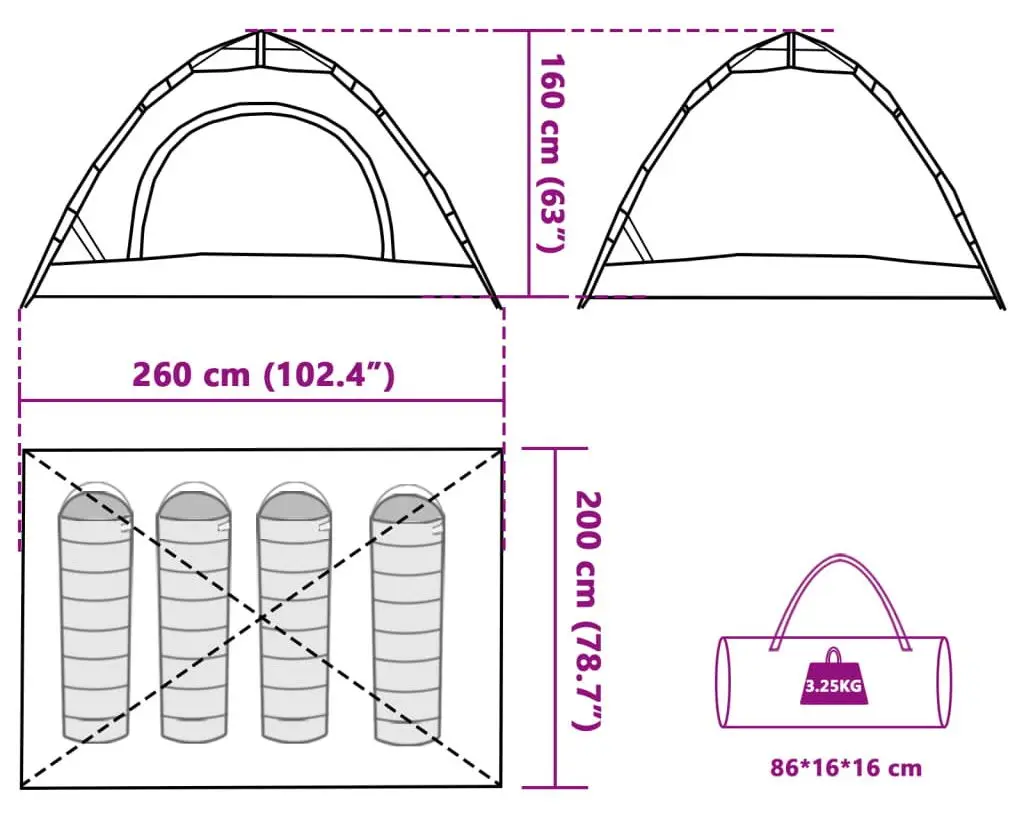 Cort VidaXL 4004171 (Grey/Orange)