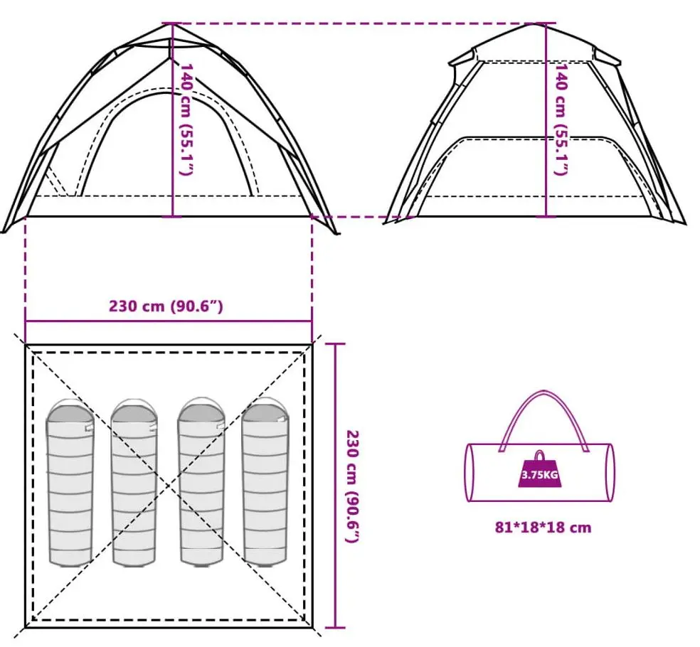 Cort VidaXL 4004181 (Green)